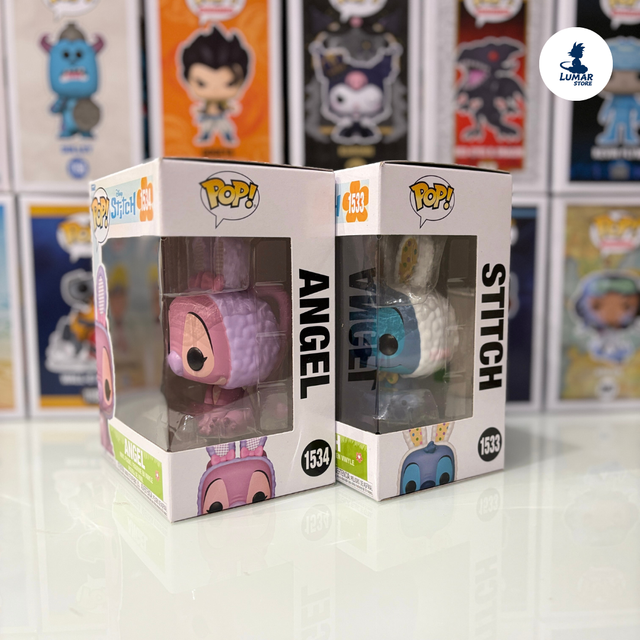 Pack Funko Pop! 1533 Stitch y 1534 Angel (Disney)