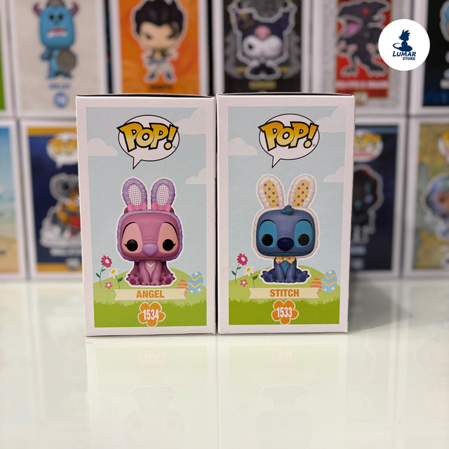 Pack Funko Pop! 1533 Stitch y 1534 Angel (Disney)