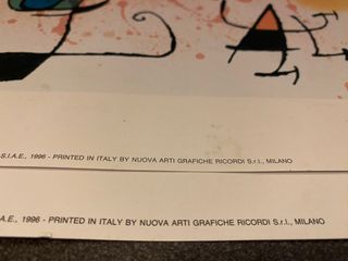 Láminas Arte Joan Miró (1996)