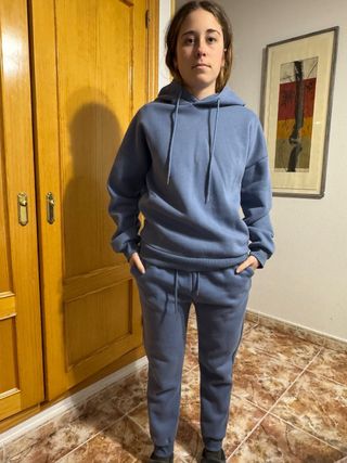 Chándal azul con franela interior