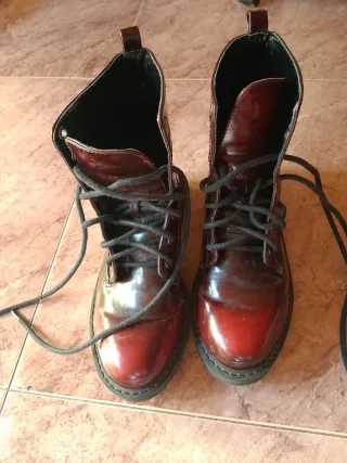 Botas Mango burdeos talla 36