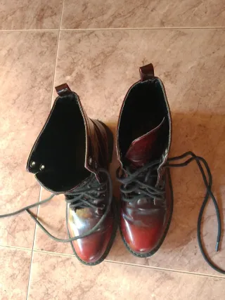 Botas Mango burdeos talla 36