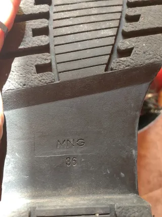 Botas Mango burdeos talla 36