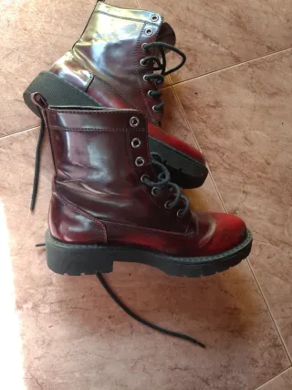 Botas Mango burdeos talla 36