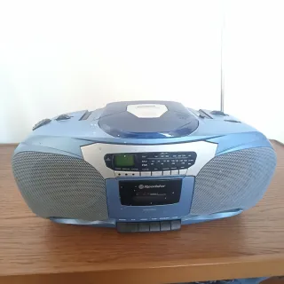 Roadstar Radio CD/Cassette Blu/Argento