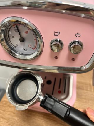 Cafetera Vintage Rosa SilverCrest