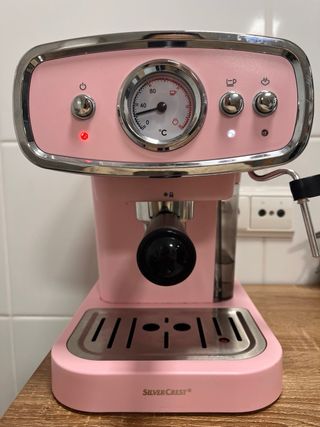 Cafetera Vintage Rosa SilverCrest