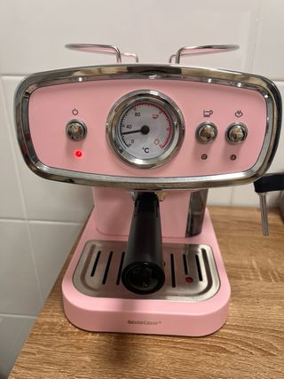 Cafetera Vintage Rosa SilverCrest