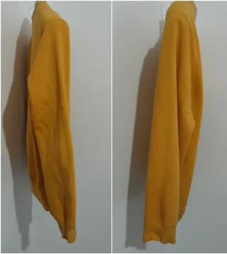 Felpa Champion vintag/retro' cotone giallo/senape