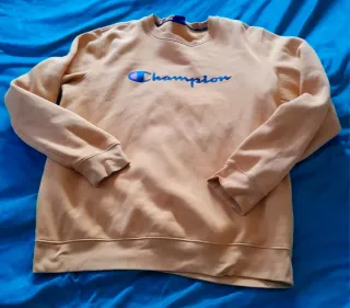 Felpa Champion vintag/retro' cotone giallo/senape