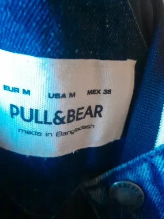 Chaqueta Pull&Bear Denim y Beige