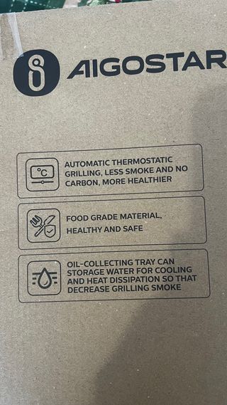 AIGOSTAR Grill Eléctrico 2000W