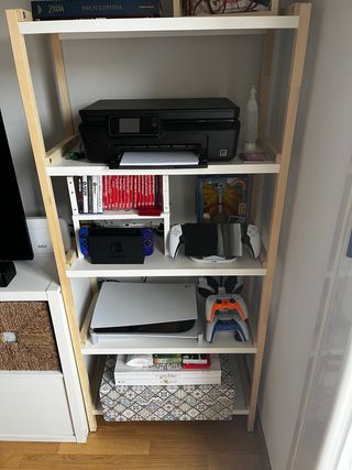 Estantería auxiliar Ekenabben madera y metal