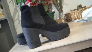 Botines Zara negros plataforma