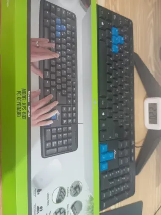 Teclado KPS-602 Membrana Nero e Blu