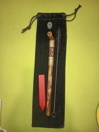 Kuripe + Tepi soplador para rapé