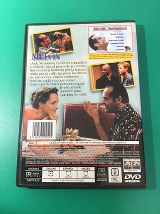 Mejor imposible – DVD original en perfecto estado