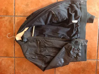 Chaqueta de cuero tipo Bomber