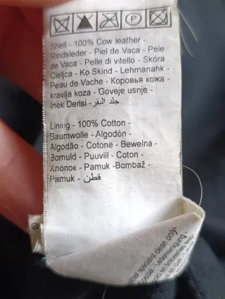 Chaqueta de cuero tipo Bomber