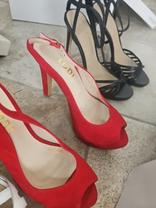 Lote completo ,zapatos Guess ,Lodi ,y Cuple Plata