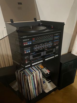 Tocadiscos Vintage Negro