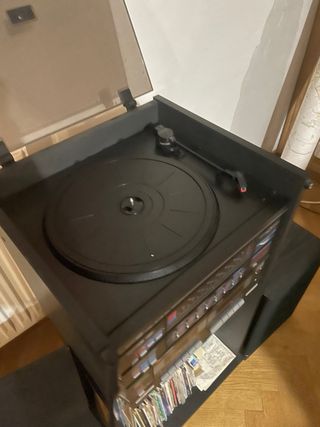 Tocadiscos Vintage Negro