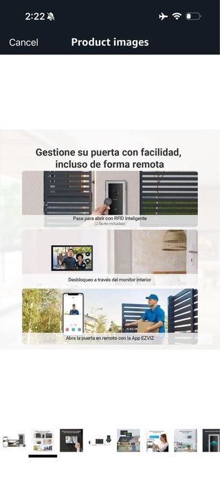 EZVIZ WiFi Video Door Phone Intercom System 1080P,