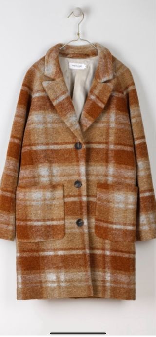 Abrigo Indi & Cold cuadros marrón