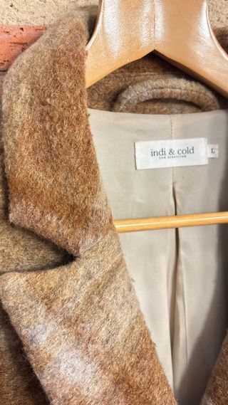 Abrigo Indi & Cold cuadros marrón