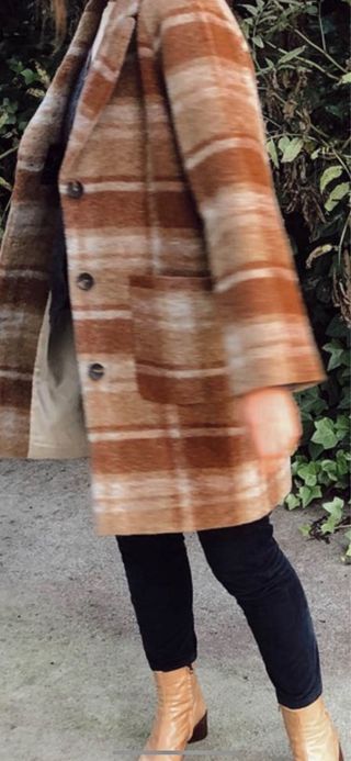 Abrigo Indi & Cold cuadros marrón