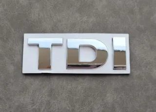Logo Emblema Vw TDI de Maletero Cromado