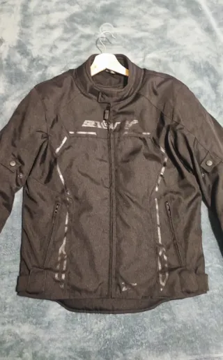 Chaqueta de moto Seventy S-M negra