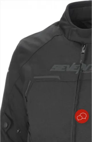 Chaqueta de moto Seventy S-M negra