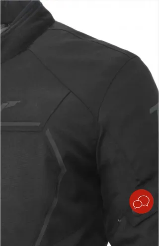 Chaqueta de moto Seventy S-M negra