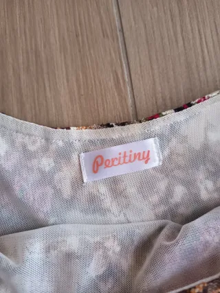 Vestido largo encaje floral