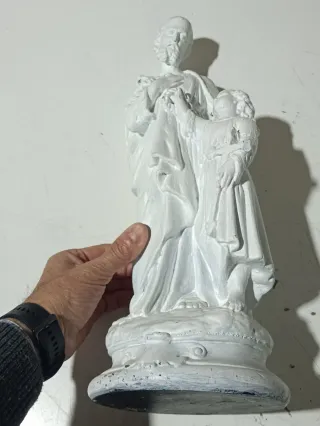 San Jose con el niño jesus de escayola
