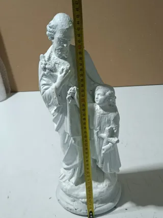 San Jose con el niño jesus de escayola
