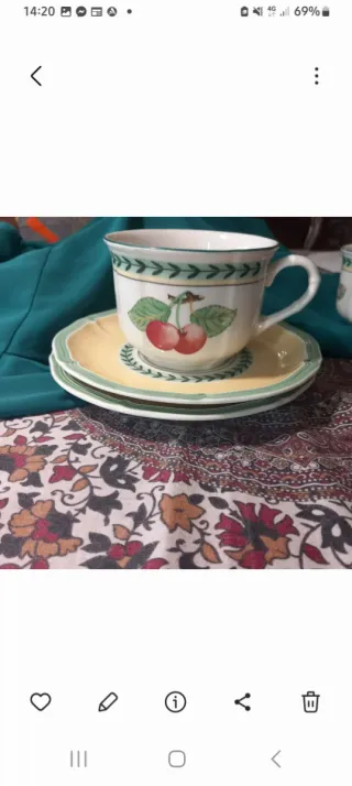 Set 2 tazze con piattini Villeroy&Boch