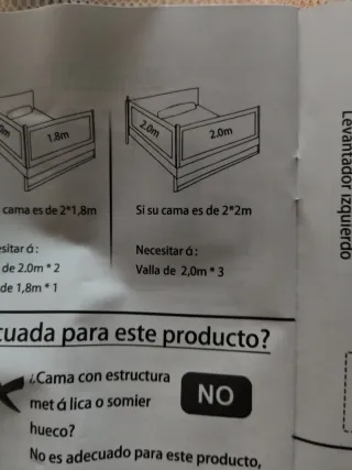 Barandilla para cama