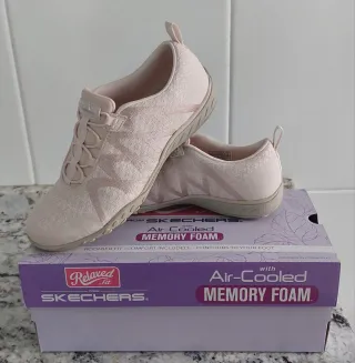 Zapatillas Skechers Air-Cooled Memory Foam Beige/R