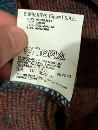 Jersey Burberrys V-Neck XL