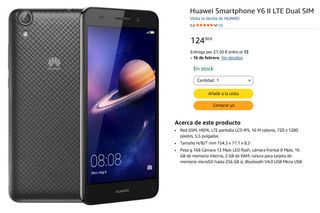 Smartphone Móvil Huawei CAM-L21 pantalla 5,55"