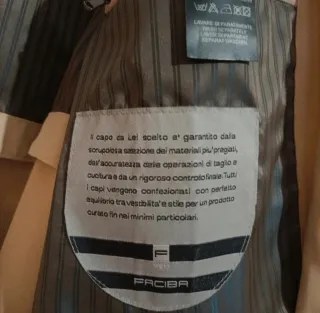 Giacca beige Faciba taglia XL Vintage