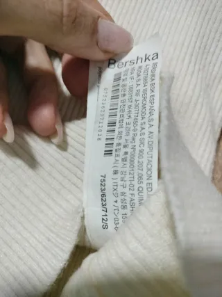 Jersey blanco escote corazón sexy colegiala