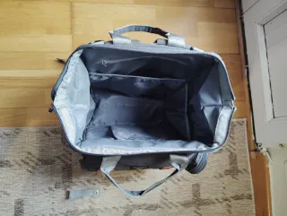 Bolso Maternal Gris Acolchado