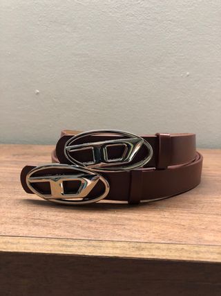 2 Cinture Diesel Marroni 105x2.5 cm Unisex