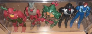 Figure vintage anime anni 80 i 5 Samurai team Evil