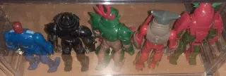 Figure vintage anime anni 80 i 5 Samurai team Evil