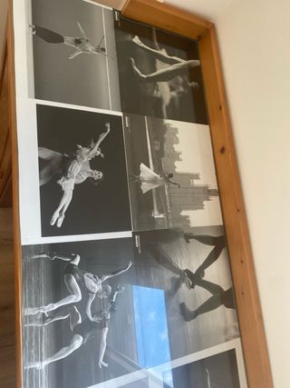 Escritorio madera pino pintado a mano