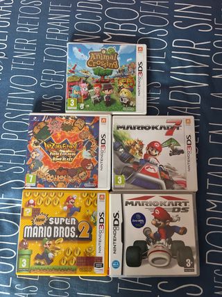 Lote 5 Juegos Nintendo 3DS y DS